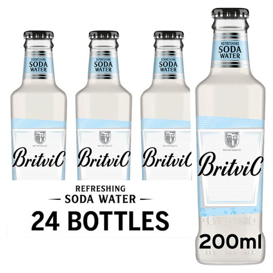 Britvic Soda Water Bottle 24 x 200ml NRB