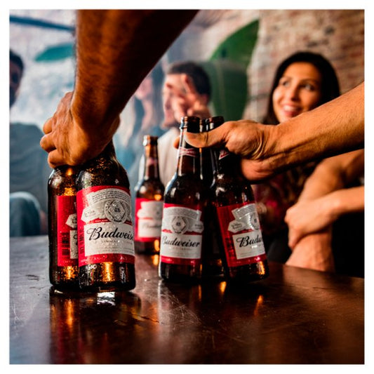 Budweiser Lager Beer Bottles 12x300ml