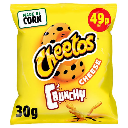 Cheetos Crunchy Cheese Snacks Crisps 30 x 30g