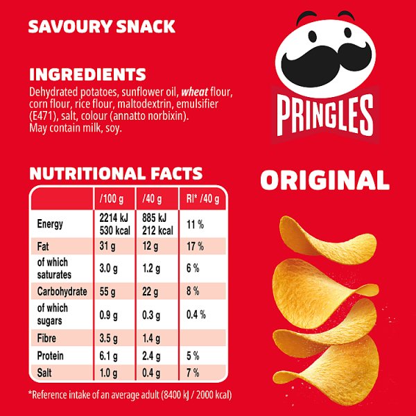 Pringles Original Sharing Crisps 6 x 165g