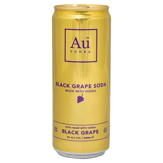 Au Vodka Black Grape 12 x 330ml Can