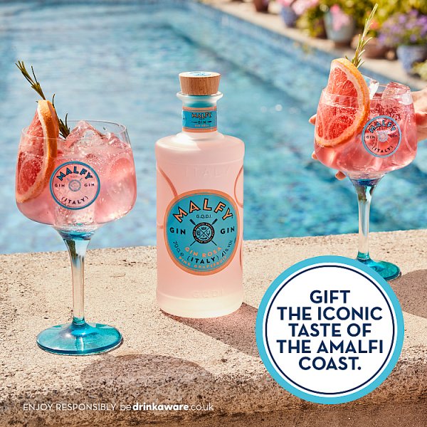 Malfy Rosa Pink Grapefruit Flavoured Gin, - 70cl Bottle