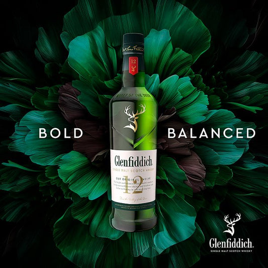 Glenfiddich 12 Year Old Single Malt Scotch Whisky 70cl