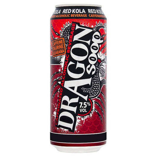 Dragon Soop Red Kola Caffeinated Alcoholic Beverage 8 x 500ml