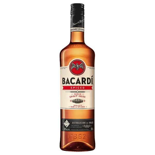 BACARDÍ Spiced Premium Rum Spirit Drink, - 70cl Bottle