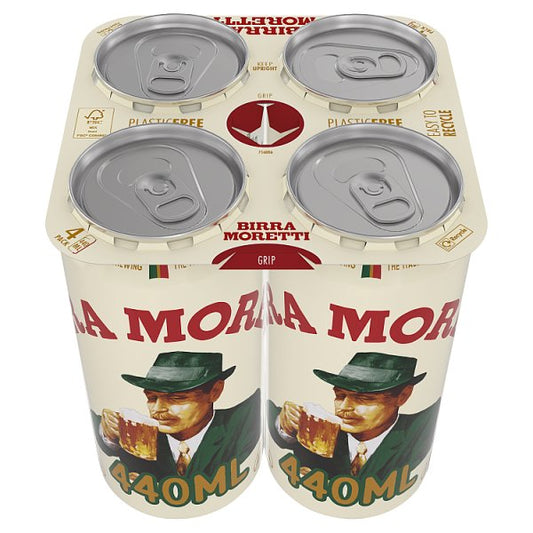 Birra Moretti Premium Lager Beer Can 24x440ml