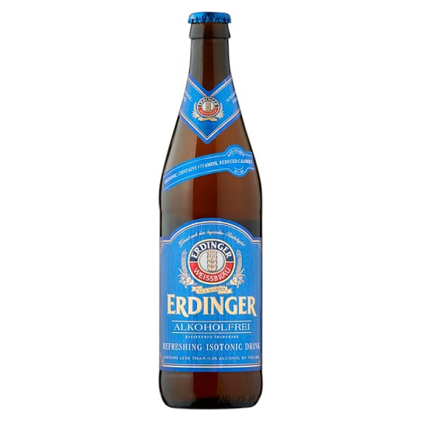 Erdinger Alkoholfrei Low Alcohol Wheat Beer 12 x 500ml Bottles