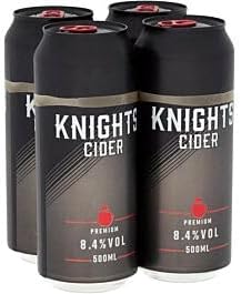 Knights Premium Cider 24 x 500ML Cans ABV 8.4%