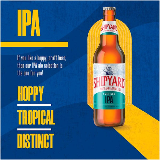 Shipyard American IPA 8 x 500ml Bottles