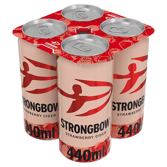 Strongbow Strawberry Cider 4% ABV Can 24 x 440ml