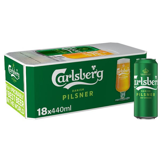 Carlsberg Danish Pilsner 18 x 440ml Cans