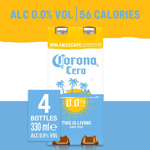 Corona Cero Lager Beer 24x330ml Bottle