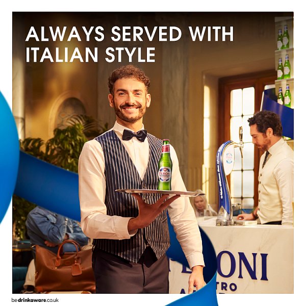 Peroni Nastro Azzurro Italian Gluten Free Beer 12 x 330ml Bottles