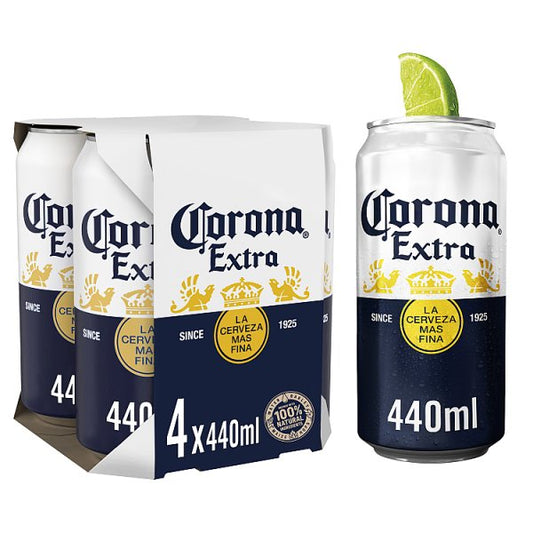 Corona Extra Beer Lager Cans 24 x 440ml