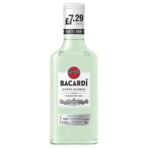 BACARDÍ Carta Blanca Superior White Rum, 12 x 20cl
