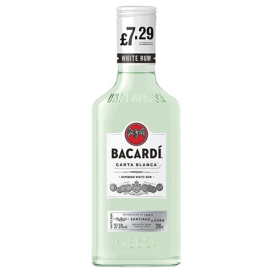 BACARDÍ Carta Blanca Superior White Rum, 12 x 20cl