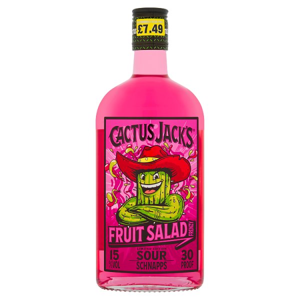 Cactus Jack's Limited Edition Fruit Salad Frenzy Sour Schnapps - 50cl