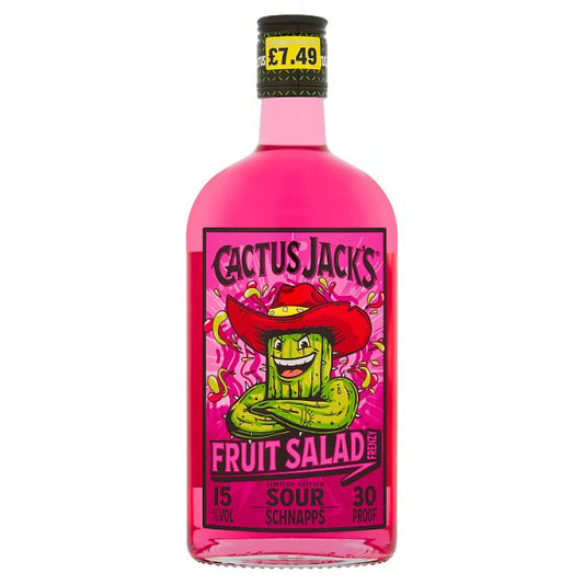 Cactus Jack's Limited Edition Fruit Salad Frenzy Sour Schnapps - 50cl