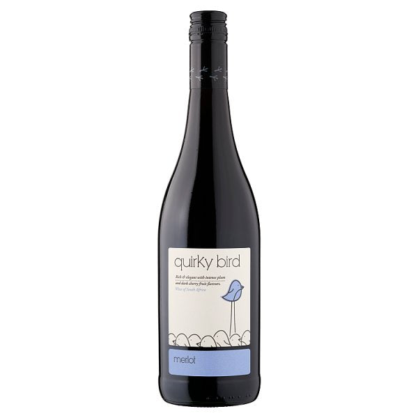 Quirky Bird Merlot Bottle 6 x 75cl
