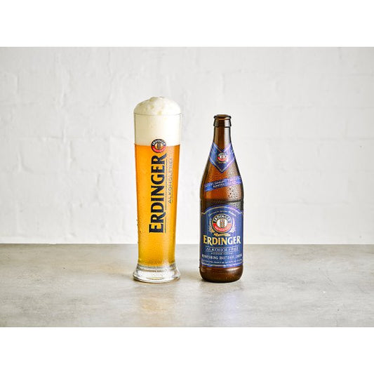 Erdinger Alkoholfrei Low Alcohol Wheat Beer 12 x 500ml Bottles