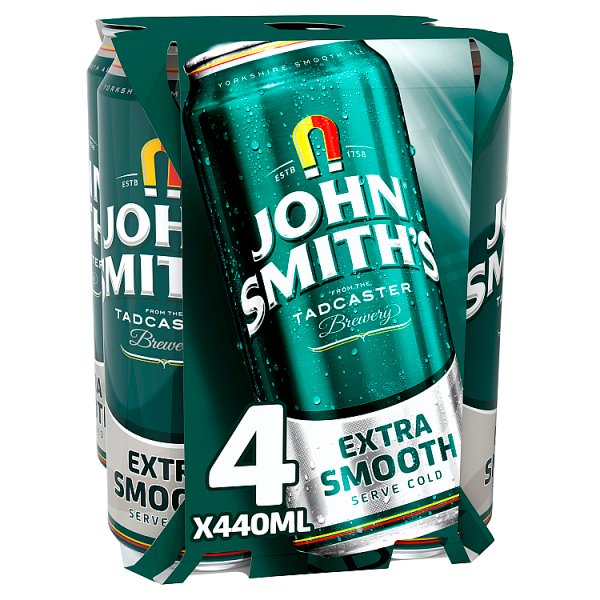 John Smiths Extra Smooth Beer Ale 3.4% Multipack Cans 24 x 440ml
