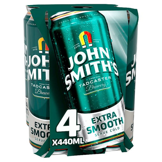 John Smiths Extra Smooth Beer Ale 3.4% Multipack Cans 24 x 440ml