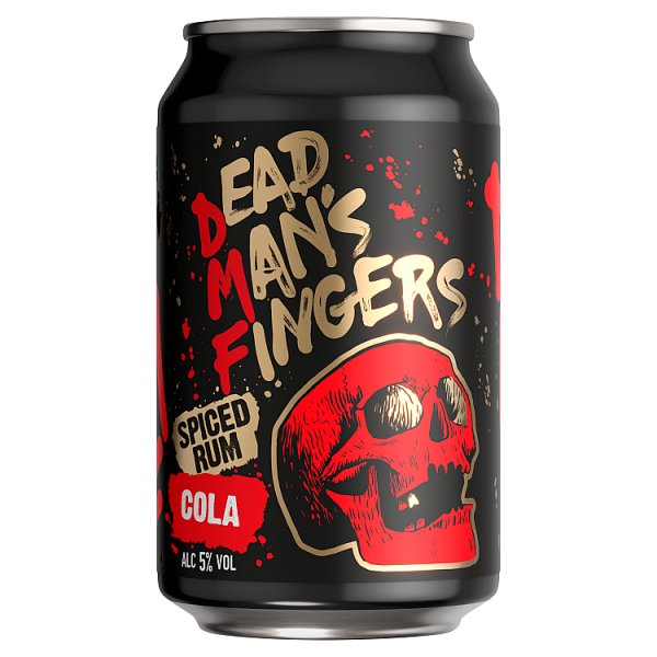 Dead Man's Fingers Spiced Rum & Cola 5% 12 x 330ml
