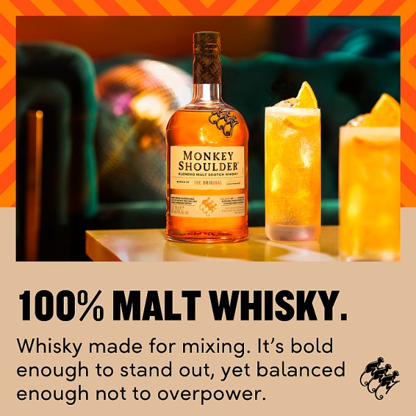 Monkey Shoulder Blended Malt Scotch Whisky - 70cl