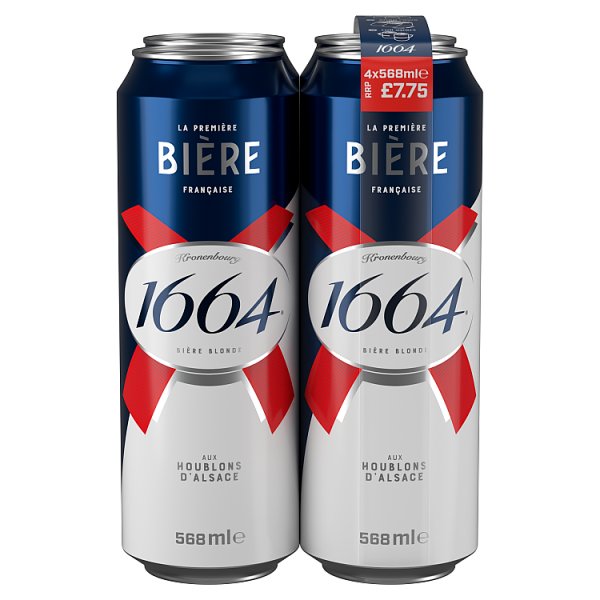 Kronenbourg 1664 Bière Blonde 24 x 568ml Can