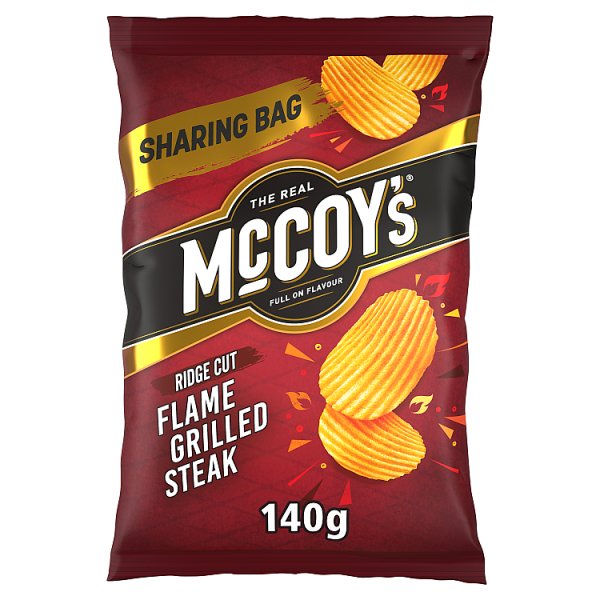 McCoy's Flame Grilled Steak Sharing Crisps 12 x 140g