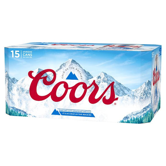 Coors Lager Beer Can 15 x 440ml