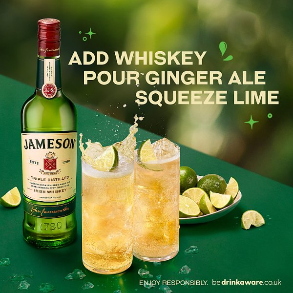 Jameson Triple Distilled Irish Whiskey 700ml