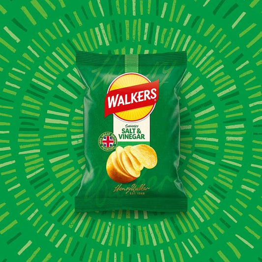 Walkers Salt & Vinegar Crisps 32 x 32.5g