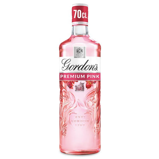 Gordon's Premium Pink Gin Based Flavoured Spirit Drink 35% Vol - 70cl Bottle
