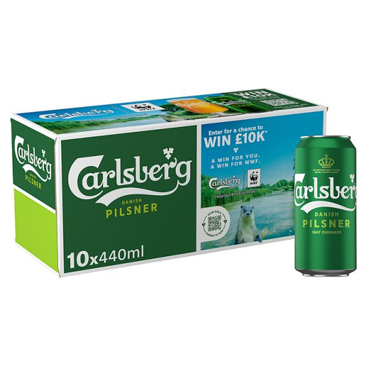 Carlsberg Danish Pilsner Lager Beer 20 x 440ml Can