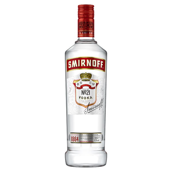 Smirnoff No. 21 Vodka 37.5% Vol - 70cl Bottle