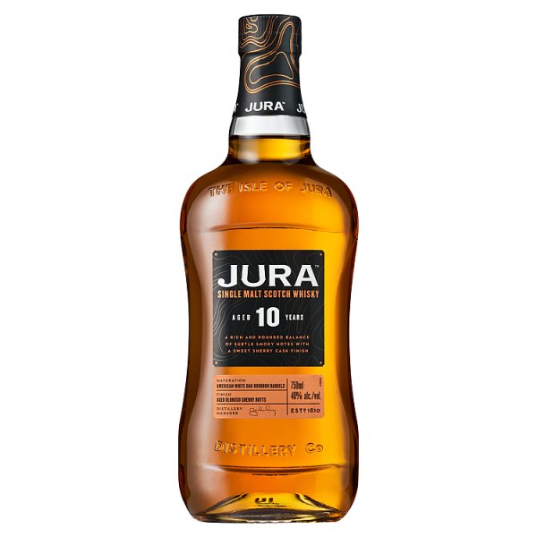Jura Aged 10 Years Single Malt Scotch Whisky - 70cl