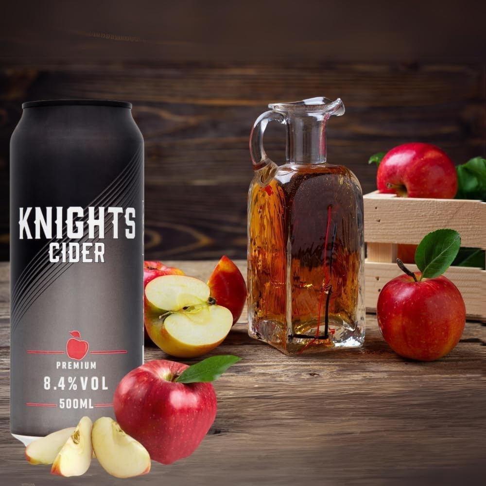 Knights Premium Cider 24 x 500ML Cans ABV 8.4%