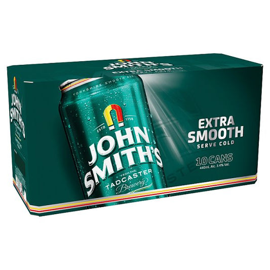 John Smiths Extra Smooth Ale 3.4% Multipack Cans 10 x 440ml