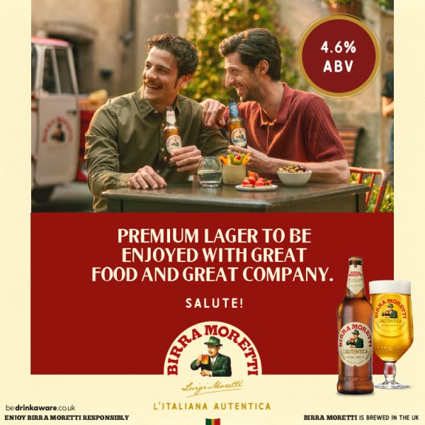 Birra Moretti Premium Lager Beer Bottle 24x330ml