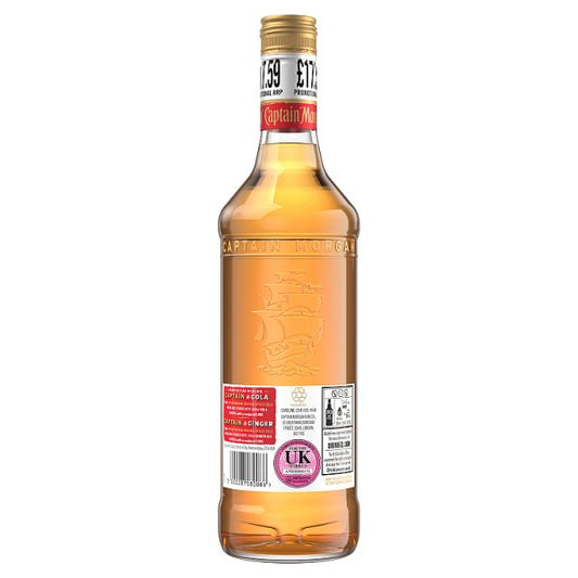 Captain Morgan Original Spiced Gold Rum Based Spirit Drink 35% vol 70cl