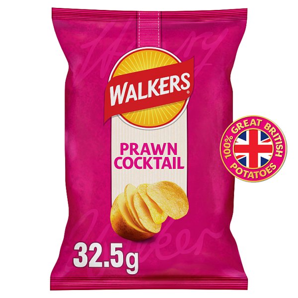 Walkers Prawn Cocktail Crisps 32 x 32.5g