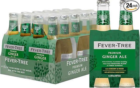 Fever Tree Premium Ginger Ale 24 X 200ML