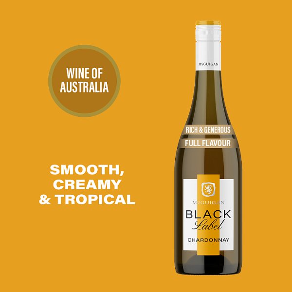 McGuigan Black Label Chardonnay Australian White Wine 6 x 75cl