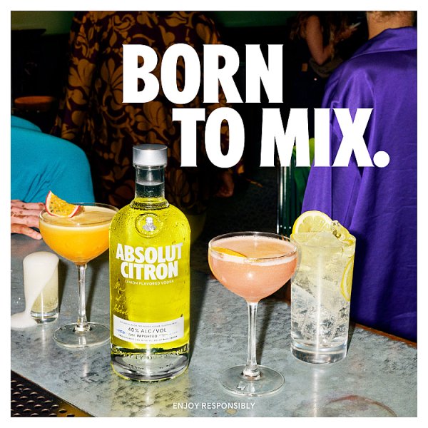 Absolut Citron Lemon Flavoured Vodka 70cl