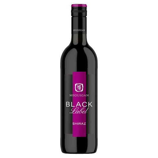 McGuigan Black Label Shiraz Australian Red Wine 6 x 75cl
