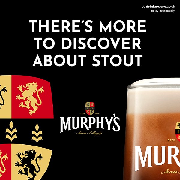 Murphy's Draught Irish Stout 4% ABV Multipack Beer Cans 24 x 440ml