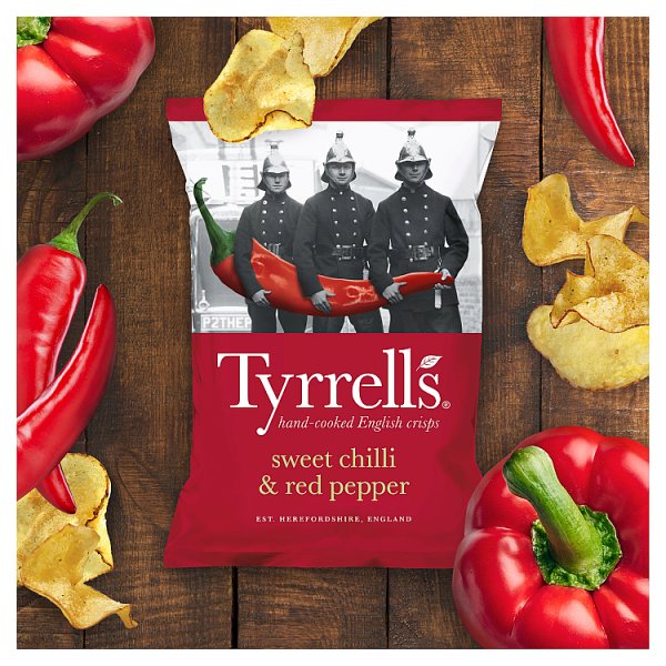 Tyrrells Sweet Chilli & Red Pepper Sharing Crisps 8 x 150g