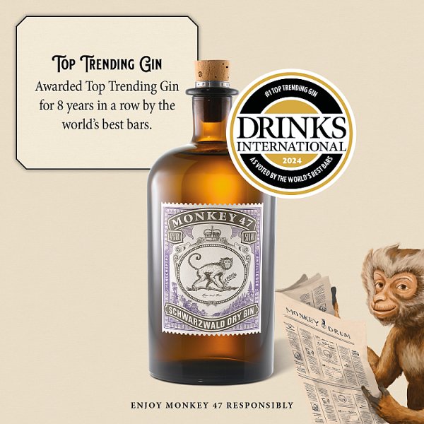 Monkey 47 Schwarzwald Dry Gin - 50cl Bottle