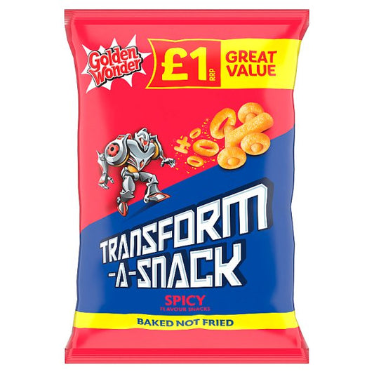 Golden Wonder Transform-A-Snack Spicy Flavour Snacks 18 x 56g